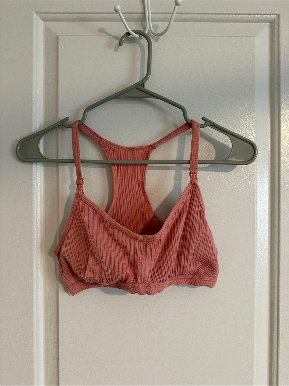 Auden Ribbed Racerback Bralette in Dusty Rose - Women Intimates